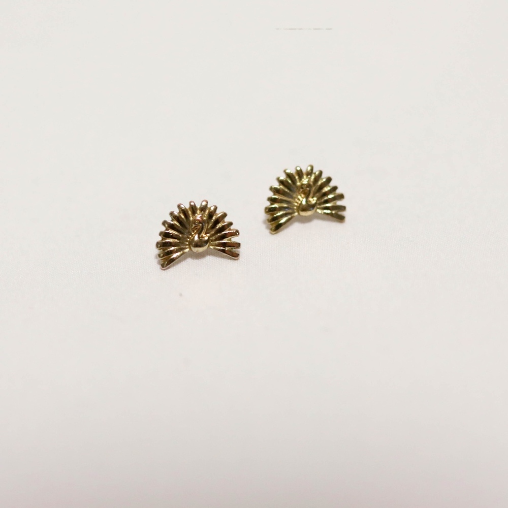 Peacock Stud Earrings